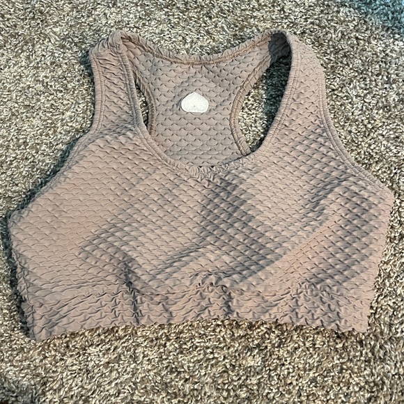 CROCO SKIN SCOOP TOP - Dolce de Leche - Picture 2 of 3